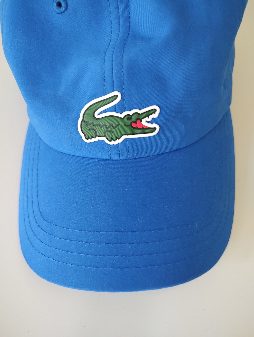 Lacoste Sport Tennis Novak Djokovic Men's Big Croc Microfiber Ball Cap Blue NWOT - Picture 11 of 13
